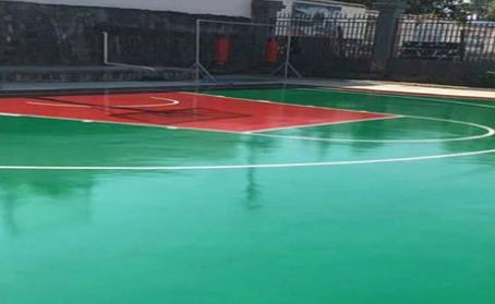 滁州篮球场翻新地面